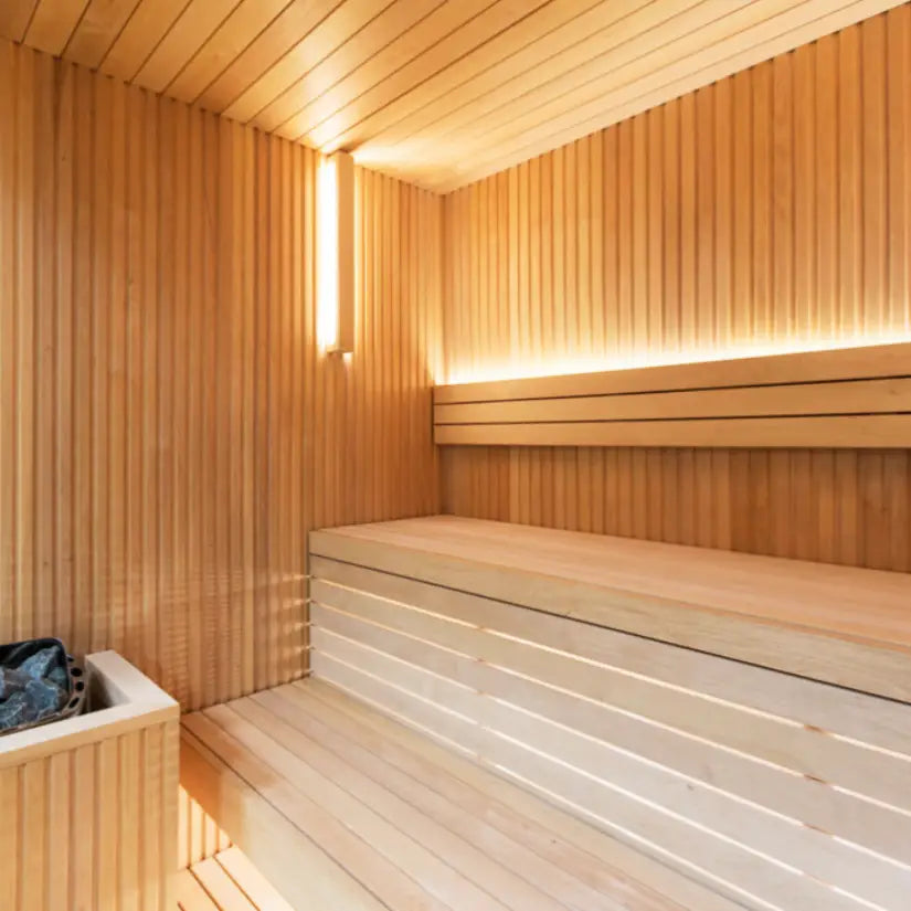 Libera Glass Indoor Sauna by Auroom
