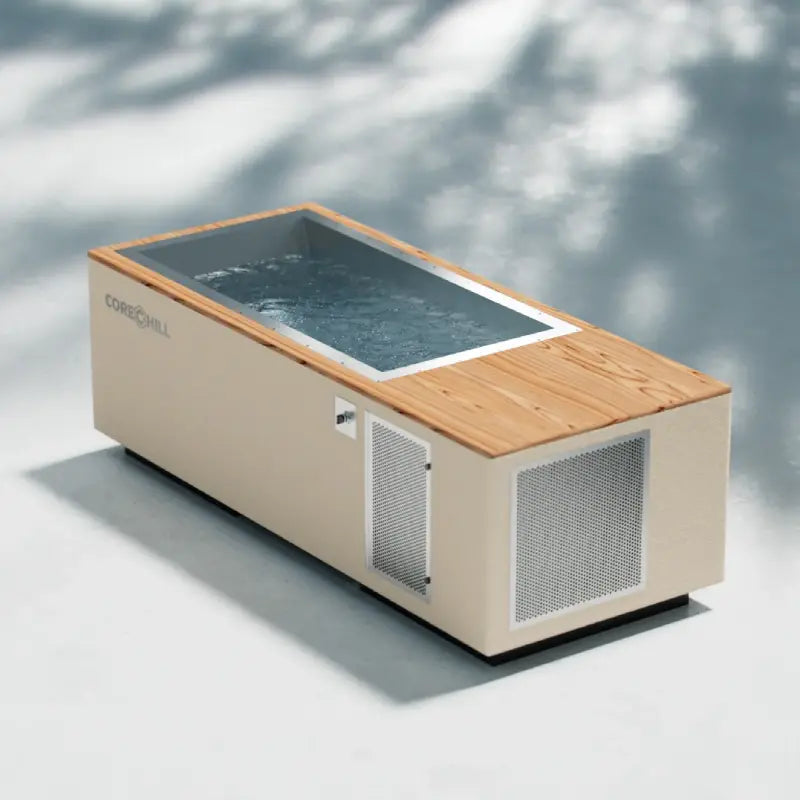 C2 Cold Plunge with River Mode - Wood Deck + Line-X - 60" Tub by BlueCube