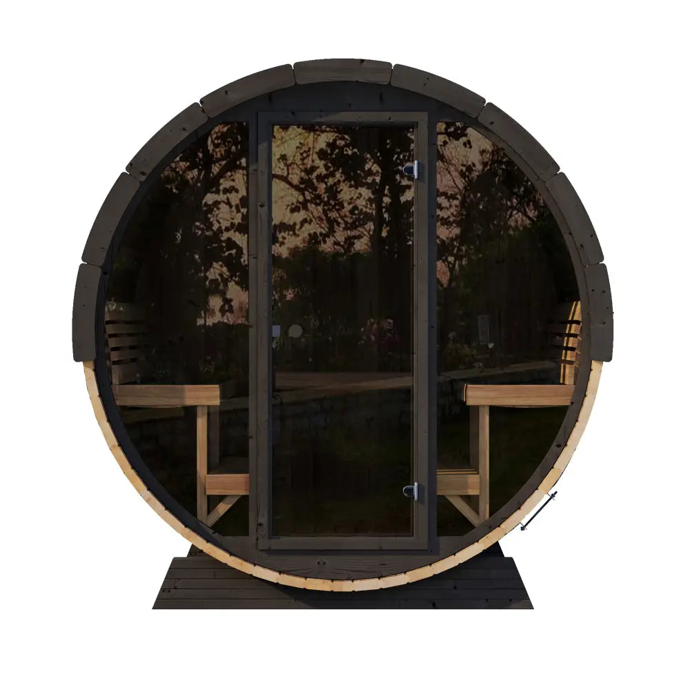 ERGO ELEGANCE EE8G Barrel Sauna - Luxury Outdoor Sauna for 2–6 - by SaunaLife