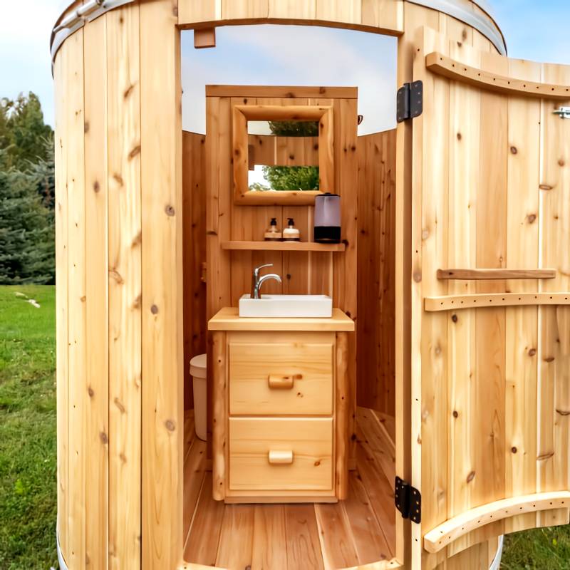 Skylight Outdoor Washroom-Bathroom-Shower Combo