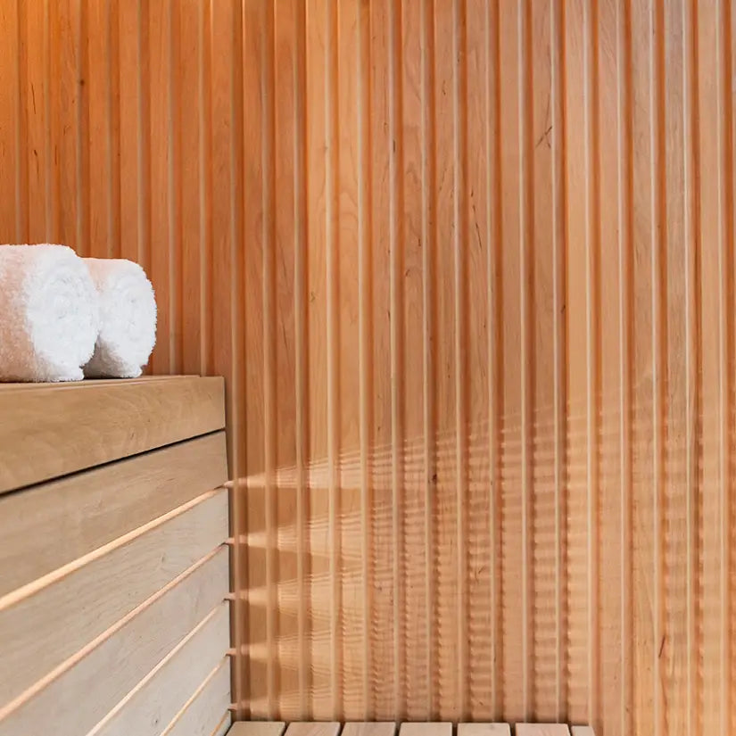 Libera Glass Indoor Sauna by Auroom