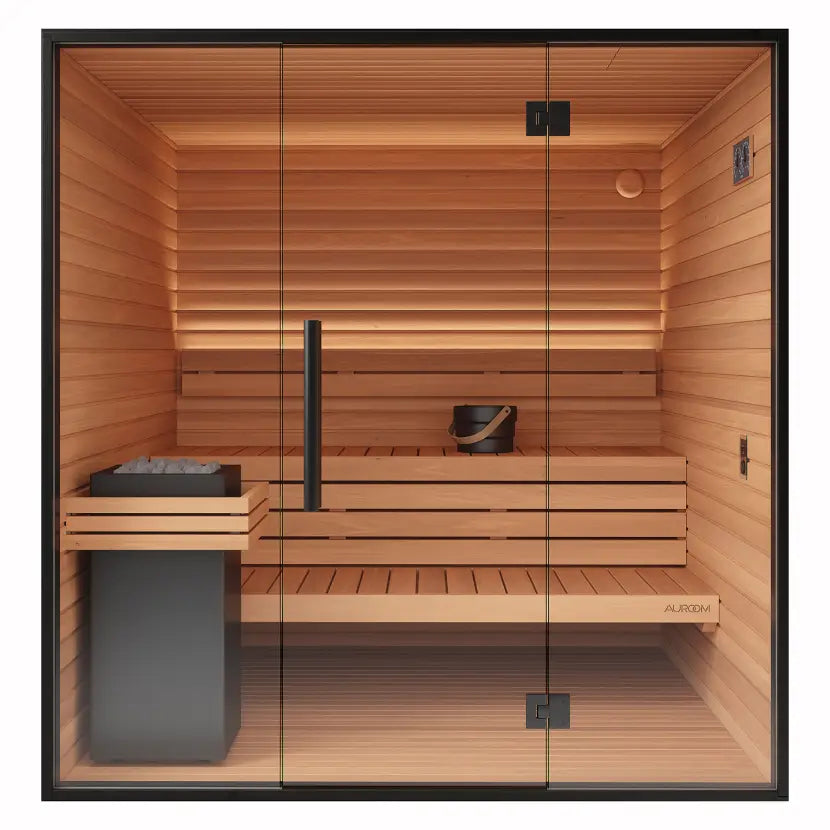 Mira L Outdoor Cabin by Auroom - Black Thermo-Spruce