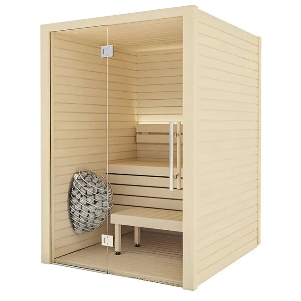 Cala Glass Indoor Sauna by Auroom