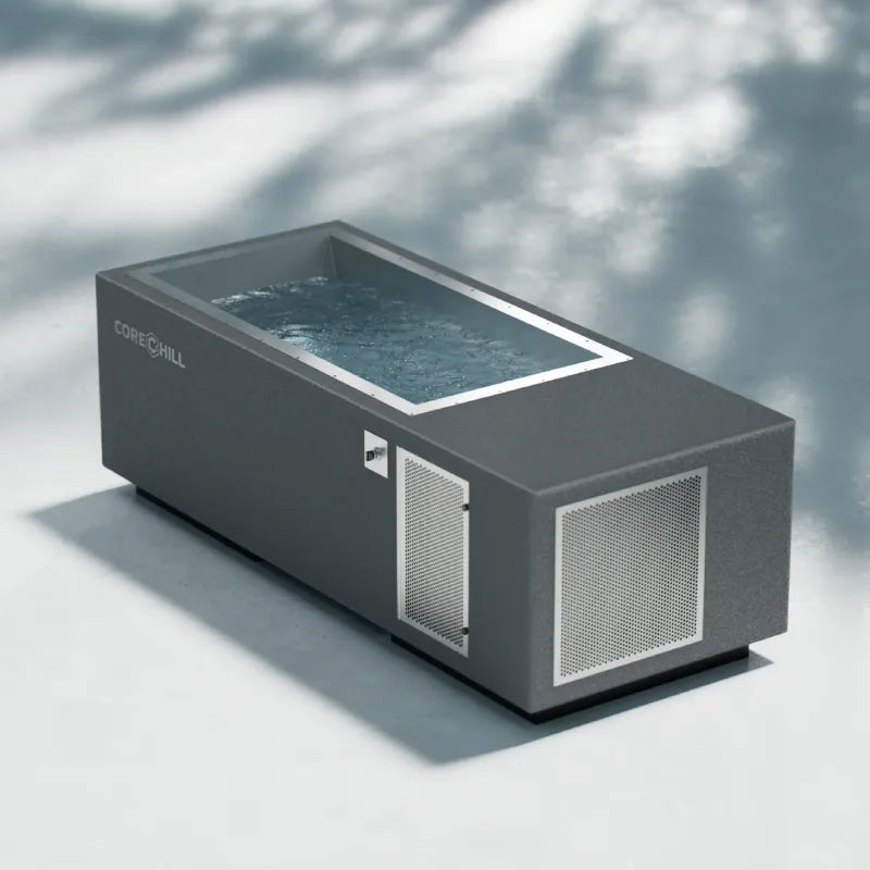 C2 Cold Plunge with River Mode - 60"-66" Tub by BlueCube - Weatherproof Line-X