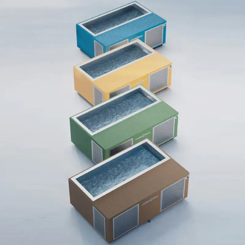 C3 Elite Luxury Cold Plunge with 66&quot;-72&quot; Tub by Blue Cube - with River Mode -  Weatherproof Line-X