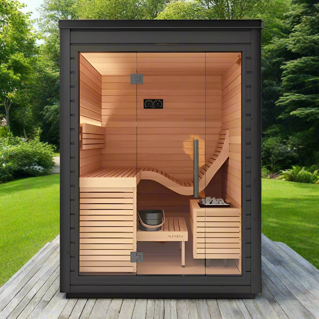 
            Aura Outdoor Cabin Sauna by Auroom