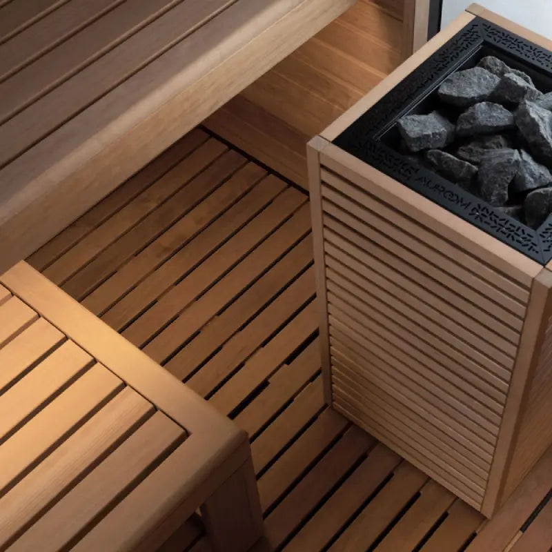 Garda Outdoor Cabin Sauna by Auroom - Choice of Thermo-Pine Finish