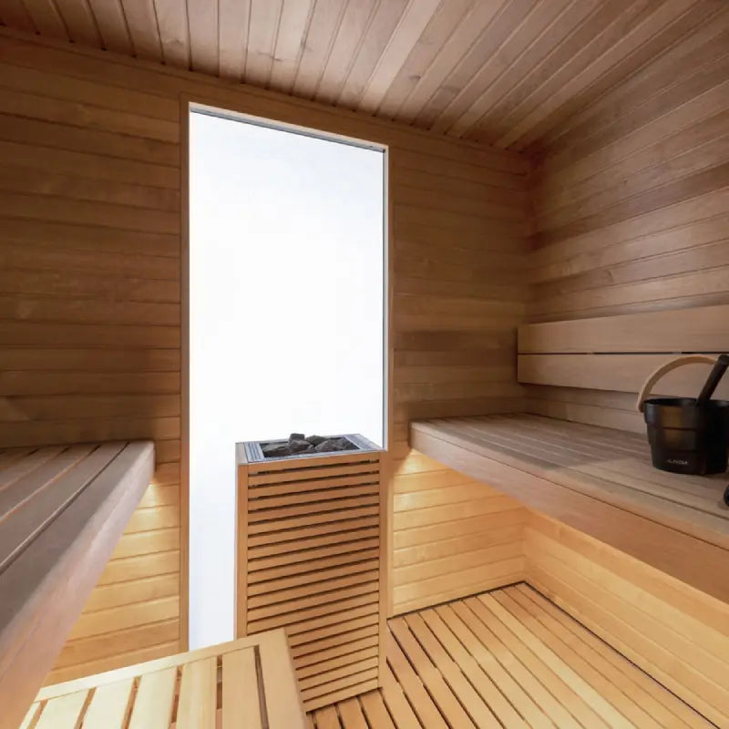 Garda Outdoor Cabin Sauna by Auroom - Choice of Thermo-Pine Finish