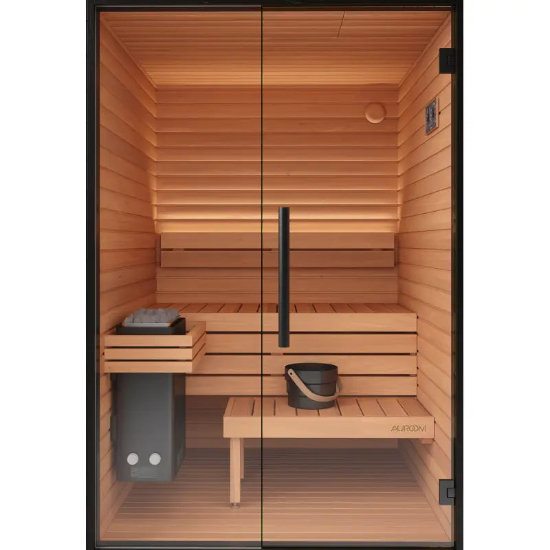 
            Mira S Outdoor Cabin Sauna by Auroom - Choice of Thermo-Spruce Finish