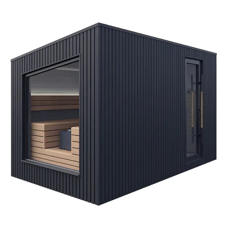Terra Medium Outdoor Sauna by Auroom - Choice of Thermo-Pine Finish
