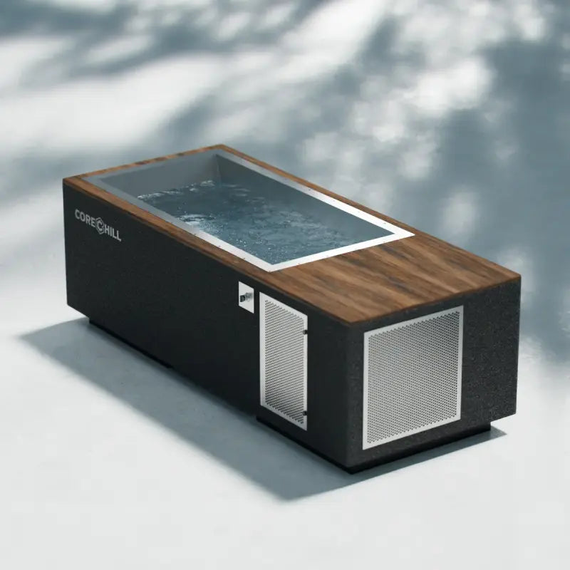 C2 Cold Plunge with River Mode - Wood Deck + Line-X - 60&quot; Tub by BlueCube