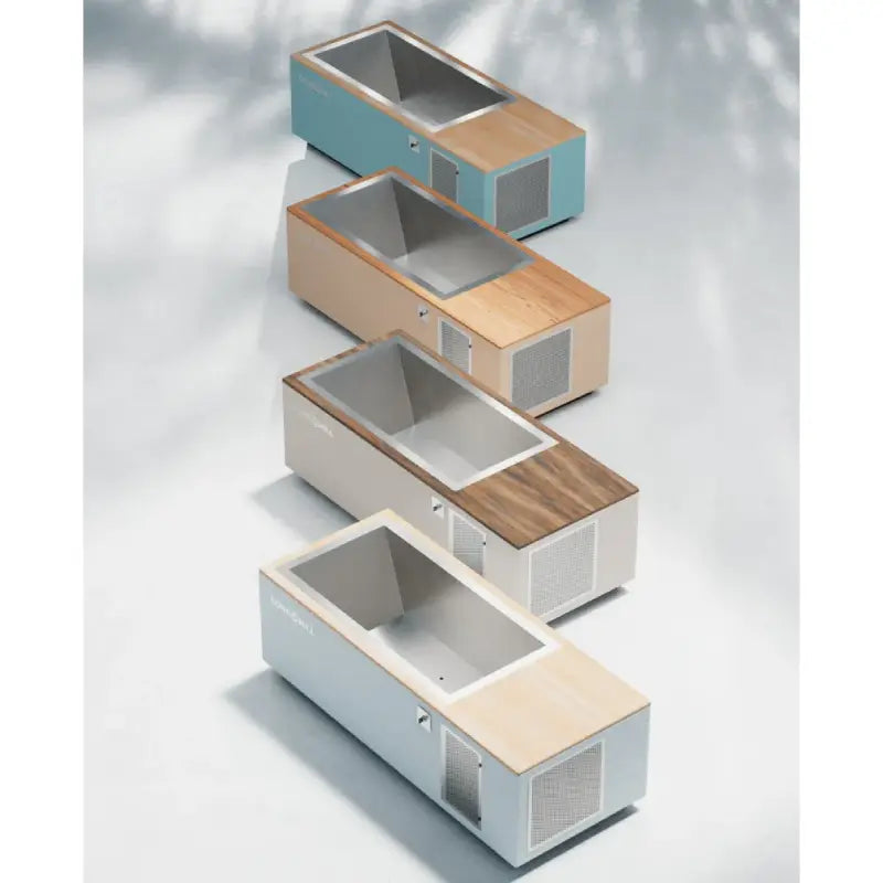 C2 Cold Plunge with River Mode - Wood Deck + Line-X - 60&quot; Tub by BlueCube