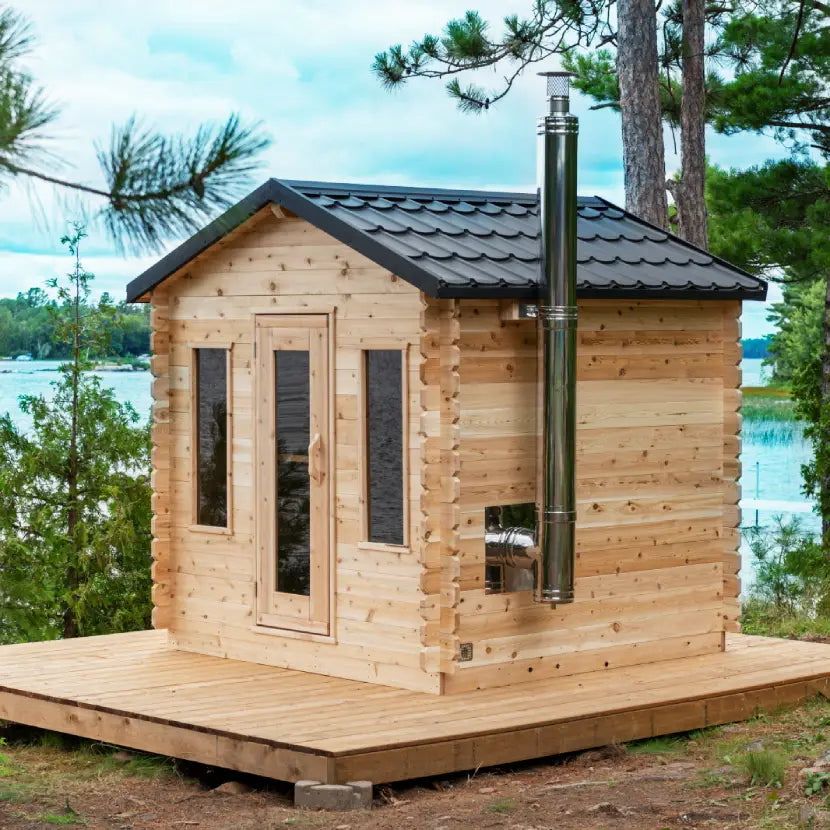 Georgian Cabin Sauna - White Cedar