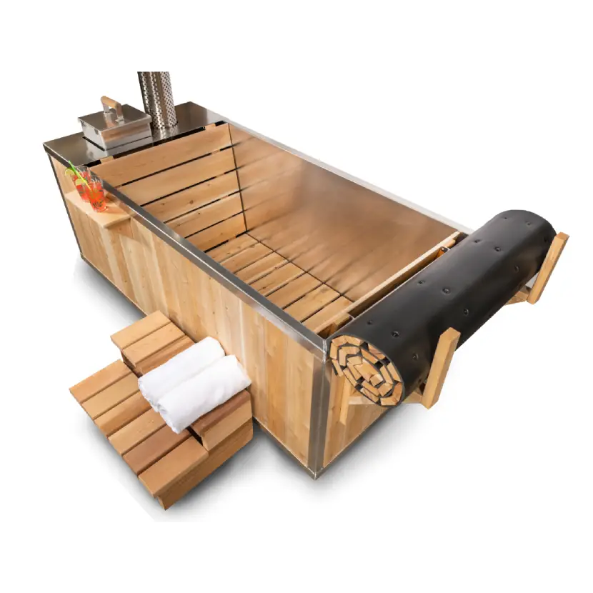 The Starlight Hot Tub Kit - up to 2 people - Wood Fired - White Cedar