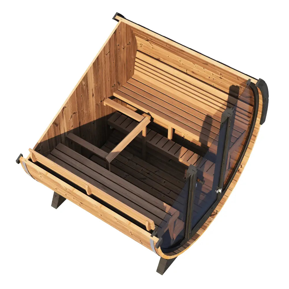 ERGO ELEGANCE EE8G Barrel Sauna - Luxury Outdoor Sauna for 2–6 - by SaunaLife