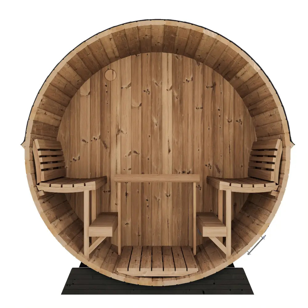 ERGO ELEGANCE EE8G Barrel Sauna - Luxury Outdoor Sauna for 2–6 - by SaunaLife