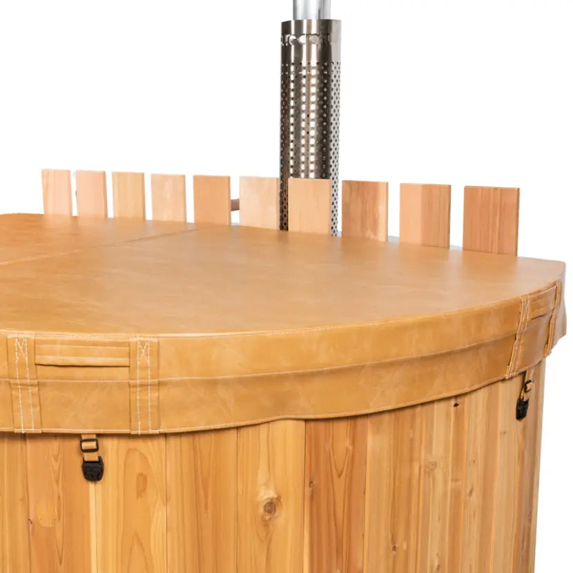 The Evolution Cedar Wood Hot Tub Kit - for 3-5 People - Wood Fired - Round-Shape