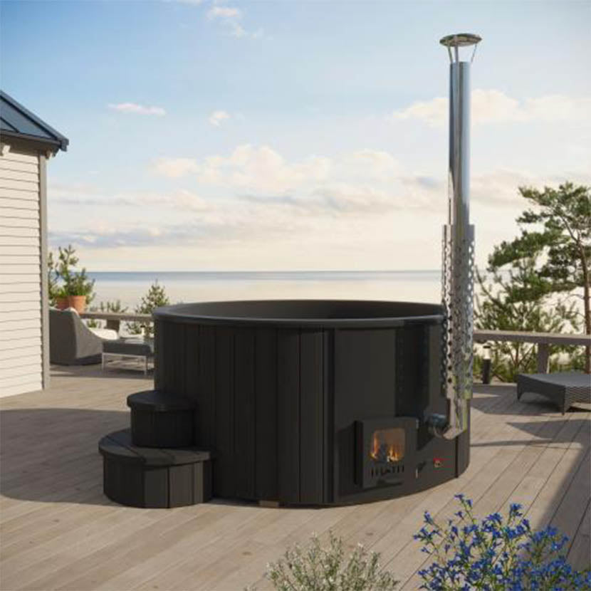 SaunaLife S4 Wood-Fired Hot Tub - Fully Assembled - Fit up to 6 people