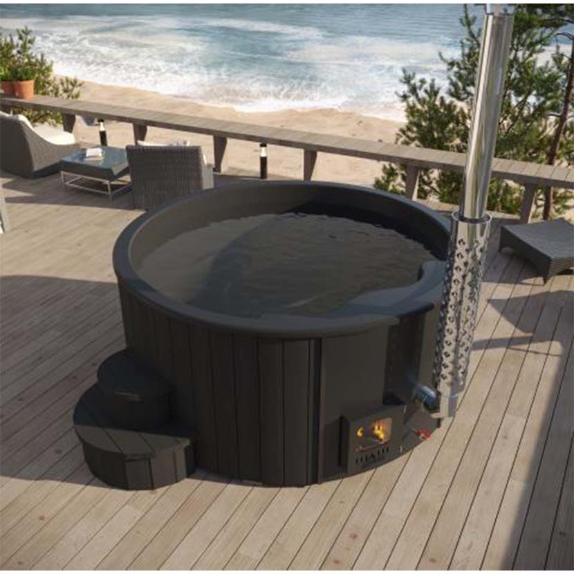 SaunaLife S4 Wood-Fired Hot Tub - Fully Assembled - Fit up to 6 people