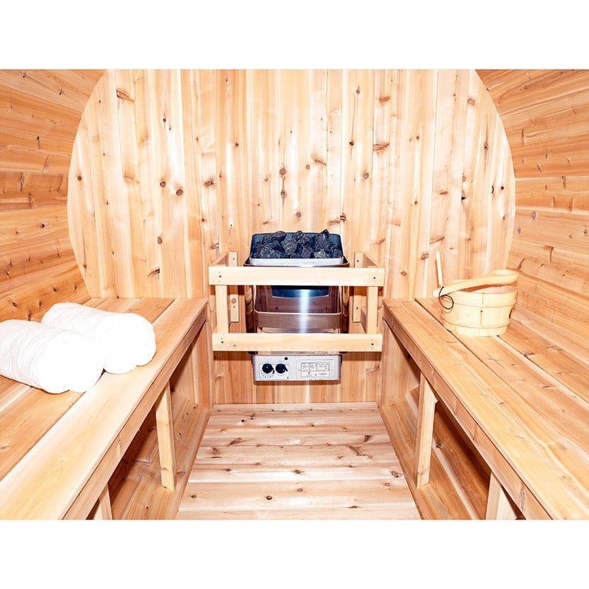 White Cedar Barrel Outdoor Sauna