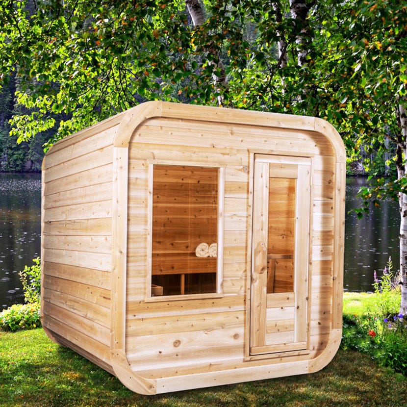 White Cedar Luna Outdoor Sauna