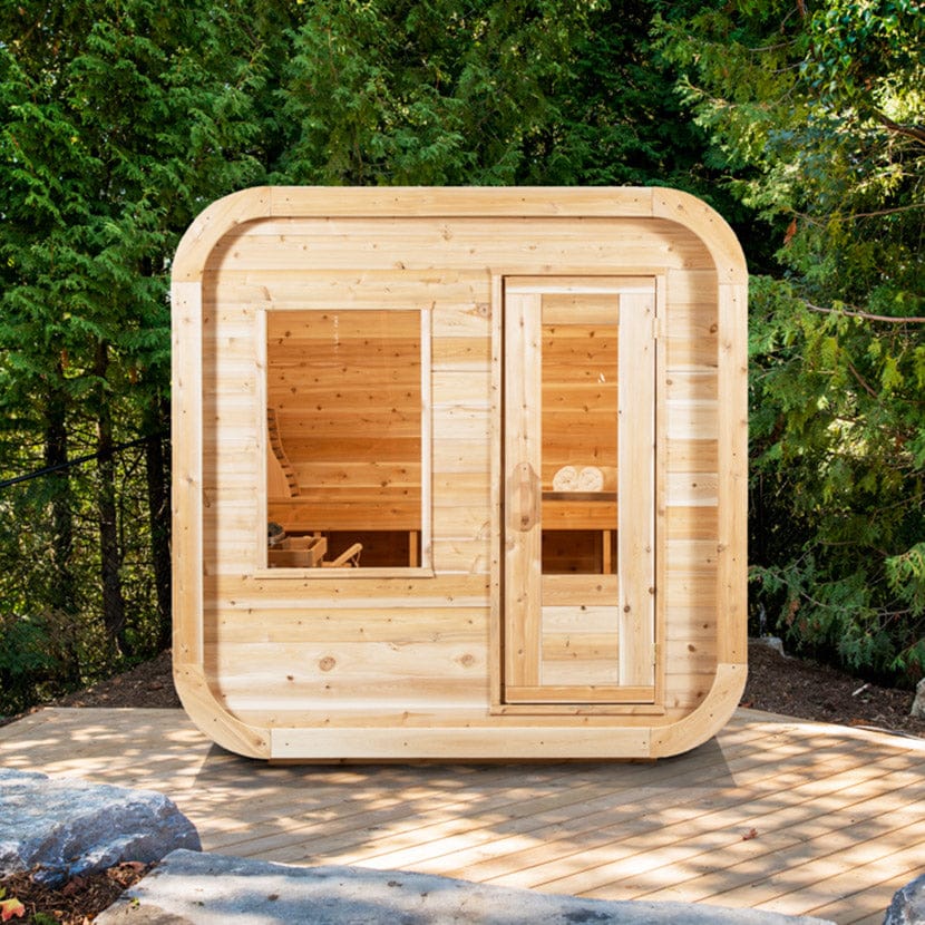 White Cedar Luna Outdoor Sauna