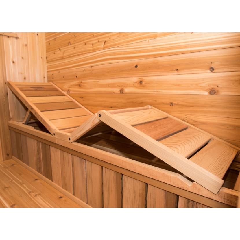 Knotty Cedar Luna Outdoor Sauna