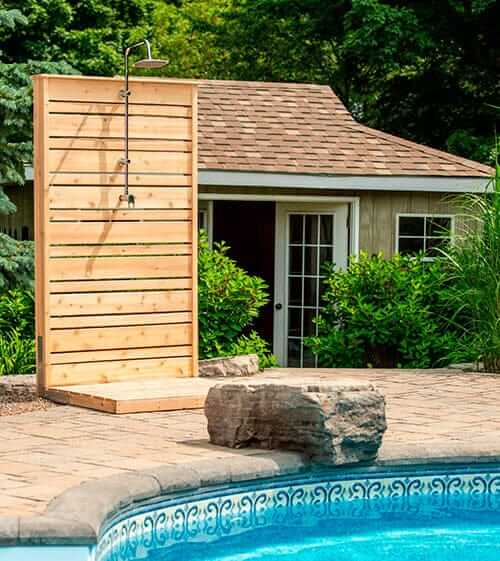 Dundalk Savannah Outdoor Shower, White Cedar