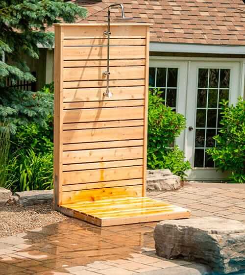 Dundalk Savannah Outdoor Shower, White Cedar
