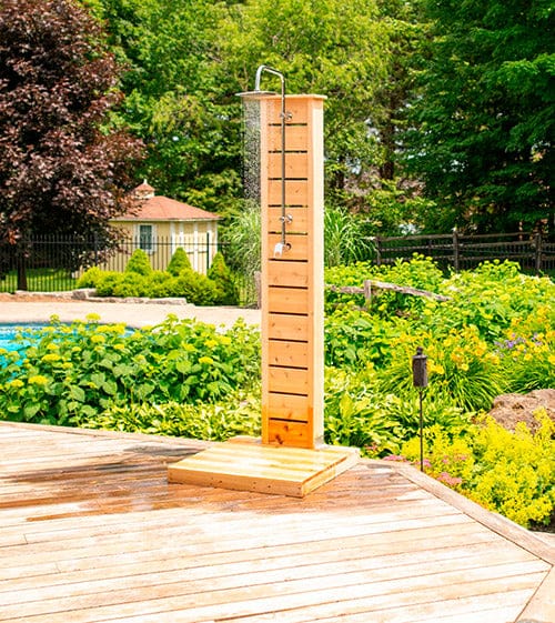 Sierra Pillar Outdoor Shower, White Cedar