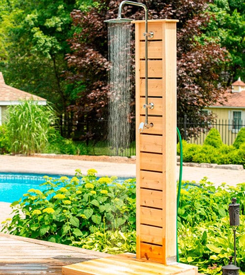 Sierra Pillar Outdoor Shower, White Cedar