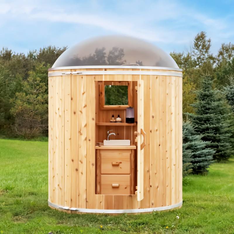 Skylight Outdoor Washroom-Bathroom-Shower Combo