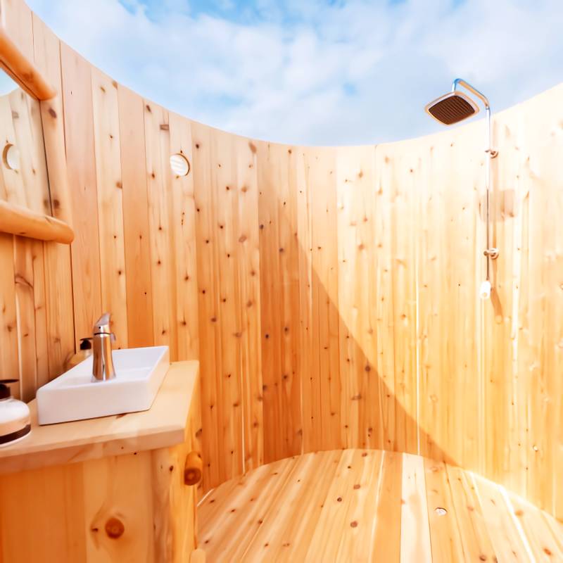 Skylight Outdoor Washroom-Bathroom-Shower Combo