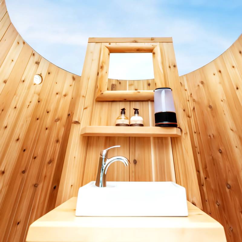 Skylight Outdoor Washroom-Bathroom-Shower Combo